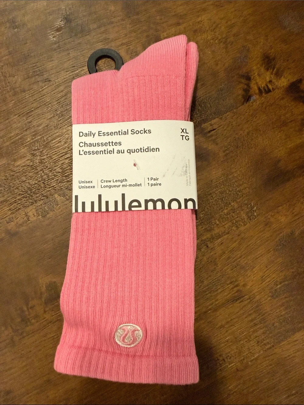 lululemon athletica Daily Essential Crew Socks in Pink hot pink XL